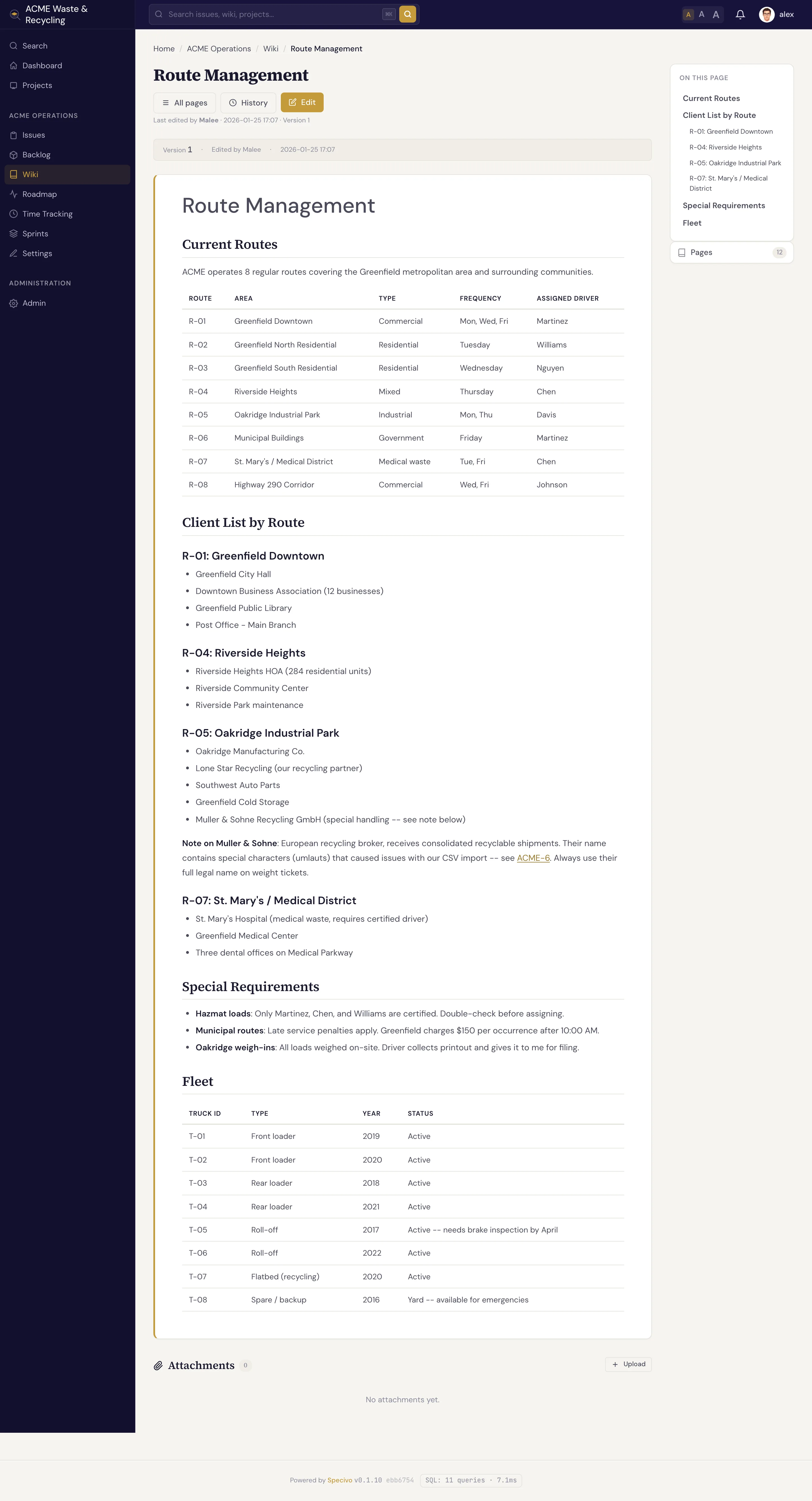 A wiki page